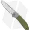 CIVIVI Trailblazer XL Slip Joint Knife OD Green G10 (3.5" Stonewash) C2101A