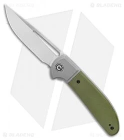 CIVIVI Trailblazer XL Slip Joint Knife OD Green G10 (3.5" Stonewash) C2101A