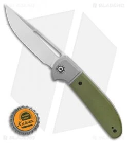 CIVIVI Trailblazer XL Slip Joint Knife OD Green G10 (3.5" Stonewash) C2101A -Civivi Knives Shop CIVIVI Trailblazer XL Slip Joint Knife OD Green G10 3.5 Stonewash C2101A BHQ 122534 LS Bottlecap