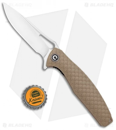 CIVIVI Wyvern Folding Flipper Knife Tan FRN (3.5" Satin) C902C 4 CIVIVI Wyvern Folding Flipper Knife Tan FRN (3.5" Satin) C902C - Image 4