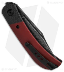 CIVIVI Appalachian Drifter 2 Liner Lock Knife Burgundy G-10 (3" Damascus) 6 CIVIVI Appalachian Drifter 2 Liner Lock Knife Burgundy G-10 (3" Damascus) -Civivi Knives Shop Civivi Appalachian Drifter 2 LL Knife Burgundy G 10 3in Damascus BHQ 138581 td side