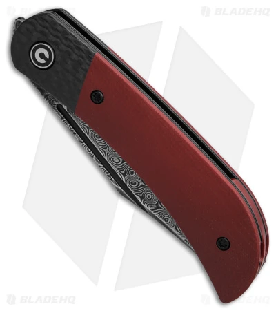CIVIVI Appalachian Drifter 2 Liner Lock Knife Burgundy G-10 (3" Damascus) 2 CIVIVI Appalachian Drifter 2 Liner Lock Knife Burgundy G-10 (3" Damascus) - Image 2
