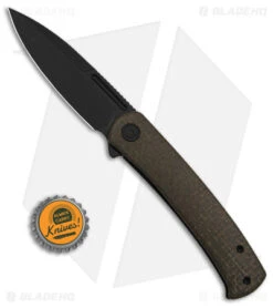 CIVIVI Cetos Frame Lock Knife Coarse Green Micarta (3.48" Black SW) C21025B-3 -Civivi Knives Shop Civivi Cetos FL Knife Coarse Green Micarta 3in Black SW BHQ 145887 td size