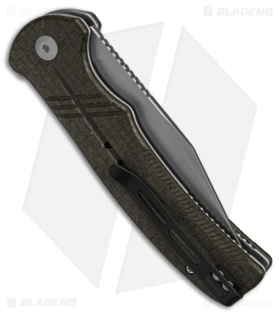 CIVIVI Cogent Button Lock Flipper Knife Coarse Green Micarta (3.5" BB) C20038D-5 3 CIVIVI Cogent Button Lock Flipper Knife Coarse Green Micarta (3.5" BB) C20038D-5 - Image 3