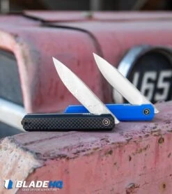 CIVIVI Exarch Liner Lock Knife Twill CF/ Black G-10 (3.22" Damascus) C2003DS-1 -Civivi Knives Shop Civivi Exarch Liner Lock Knife Twill CF G 10 Damascus C2003DS 1 BHQ 110927 kp old red web 1