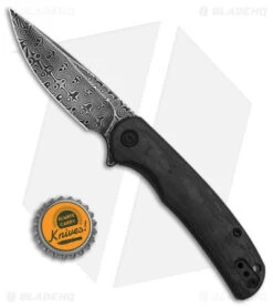 CIVIVI NOx Frame Lock Knife Marble Carbon Fiber/Steel Frame (2.8" Dark Damascus) -Civivi Knives Shop Civivi Nox Frame Lock Knife Marble Carbon Fiber Steel Frame 2in Dark Damascus BHQ 139465 td size