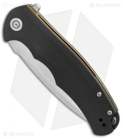 CIVIVI Praxis Flipper Liner Lock Knife Black G-10 (3.75" Satin) C803C 6 CIVIVI Praxis Flipper Liner Lock Knife Black G-10 (3.75" Satin) C803C -Civivi Knives Shop Civivi Praxis Black G10 Satin BHQ 87972 er spine