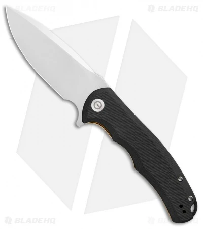 CIVIVI Praxis Flipper Liner Lock Knife Black G-10 (3.75" Satin) C803C 1 CIVIVI Praxis Flipper Liner Lock Knife Black G-10 (3.75" Satin) C803C