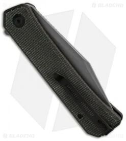 CIVIVI Relic Liner Lock Knife W/Tweezers Green Micarta (3.5" SW) -Civivi Knives Shop Civivi Relic Liner Lock Knife With Tweezers Green Micarta G 10 BHQ 136912 td side