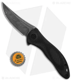 CIVIVI Synergy3 Liner Lock Knife Layered Black G-10 (3.3" Damascus) 7 CIVIVI Synergy3 Liner Lock Knife Layered Black G-10 (3.3" Damascus) -Civivi Knives Shop Civivi Synergy3 LL Knife Layered Black G10 Trailing Point Damascus BHQ 134307 td size