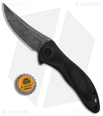 CIVIVI Synergy3 Liner Lock Knife Layered Black G-10 (3.3" Damascus) 4 CIVIVI Synergy3 Liner Lock Knife Layered Black G-10 (3.3" Damascus) - Image 4