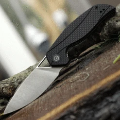 CIVIVI Anthropos-Blk G10 W/ CF (3.25" Satin D2) C903C