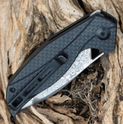 CIVIVI Anthropos-Blk G10 W/ CF (3.25" Damascus) C903DS -Civivi Knives Shop c903ds.2 72616.1674850056